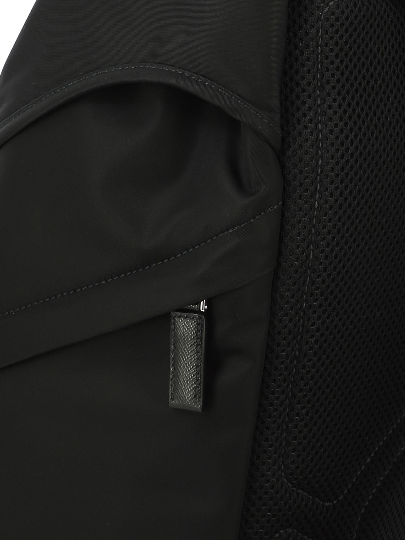 PRADA Black   Re-Nylon backpack with Saffiano details